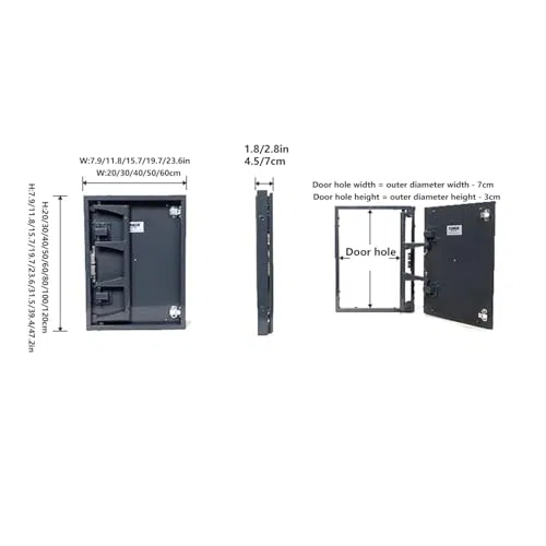 Zugangsplatte aus Edelstahl, bündig montiertes Design für einfachen Zugang zu Sanitärinstallationen, langlebige, platzsparende Lösung für den privaten und gewerblichen Gebrauch, stilvolles Finish
