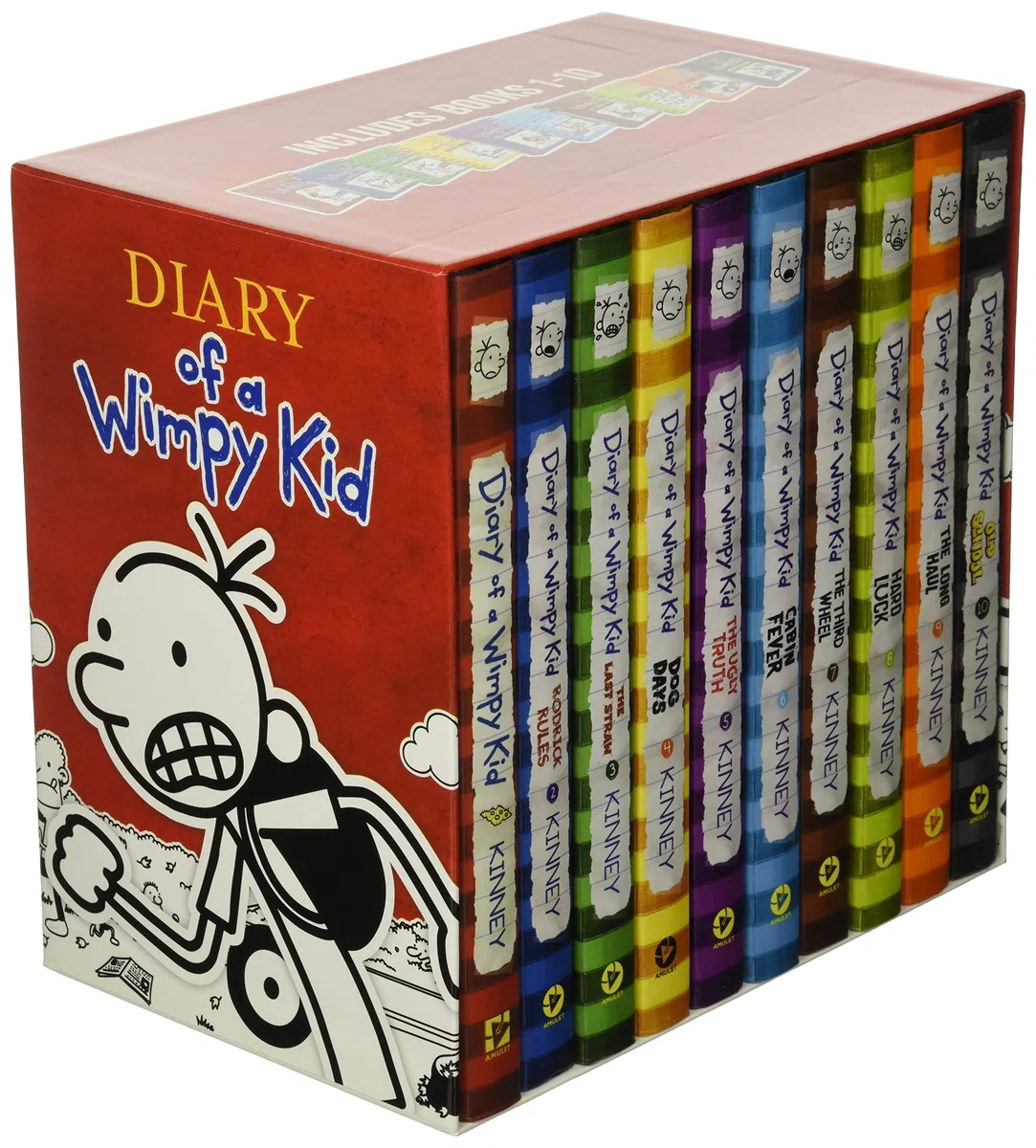 Diary of a Wimpy Kid Box of Books 1–10 Hardcover Gift Set