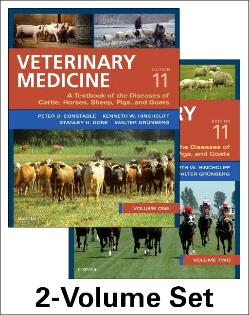 Veterinary Medicine: A textbook of the diseases of cattle, horses, sheep, pigs and goats - two-volume set