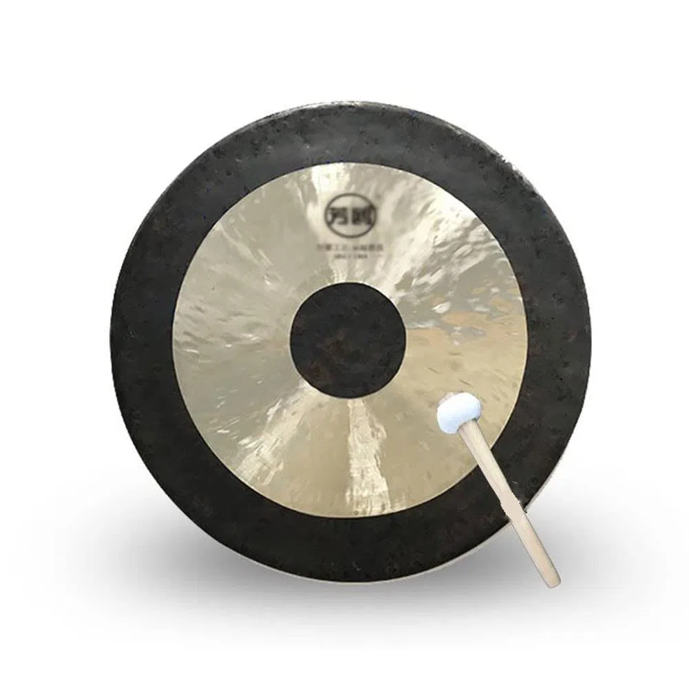 Gong und Trommel， Japanischer Gong Authentischer Gong Gong Instrument Handgefertigte Percussion-Gongs Tibetische Gongs Riesengongs(55cm)