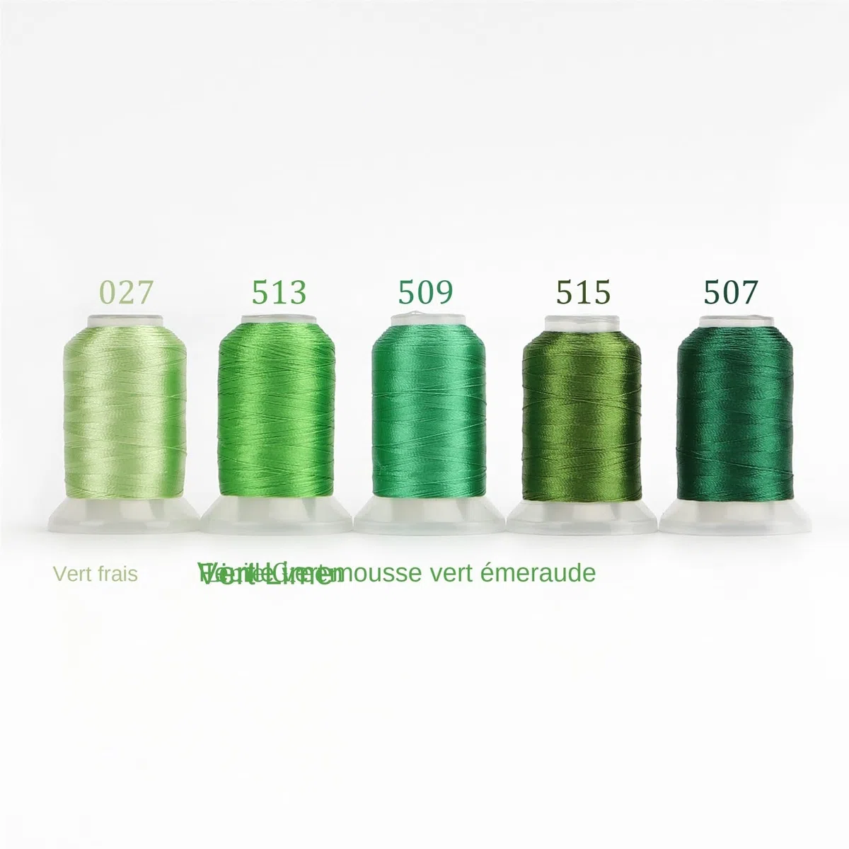 Stickgarn-Set, 40 WT Polyester, 500 m, 63 Farben für Näh- und Bastelprojekte und langlebiges Garn für alle Ihre Stickbedürfnisse