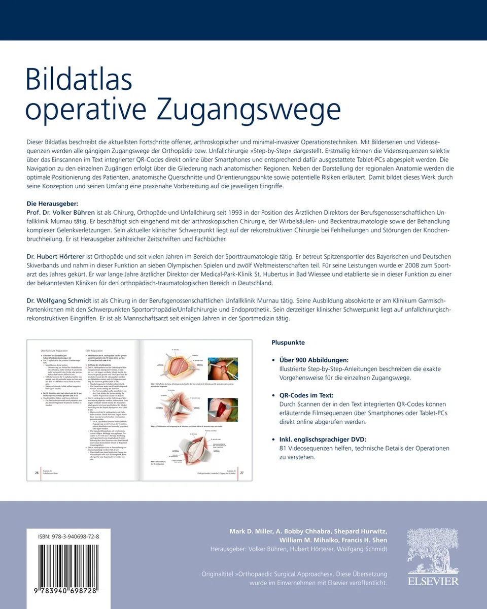 Bildatlas operative Zugangswege: Orthopädie | Unfallchirurgie (inkl. englischsprachiger DVD)