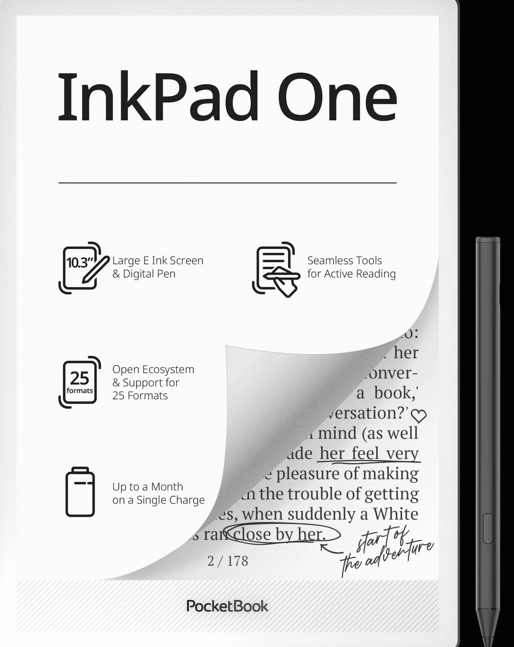 PocketBook InkPad One - Matte Black